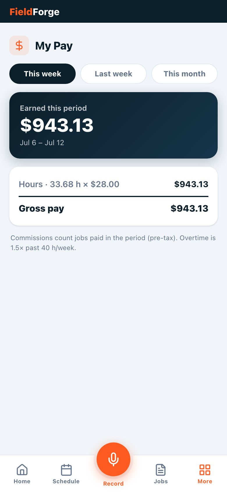 Performance pay & the My Pay screen